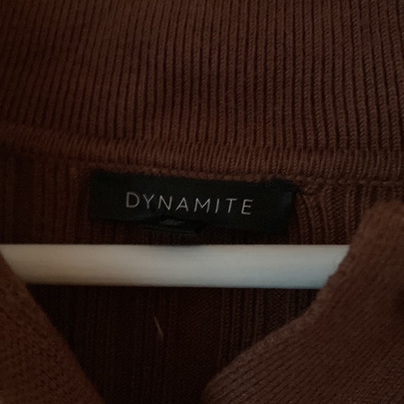 Brown DYNAMITE long sleeve shirt. Like new - Picture 3 of 3